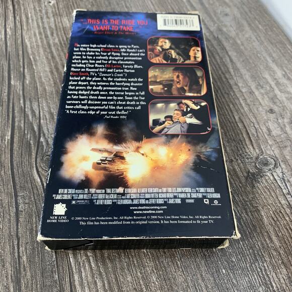 Vintage Final Destination VHS 2000 Horror Movie Devon Sawa Ali Larter Kerr Smith - Picture 5 of 6